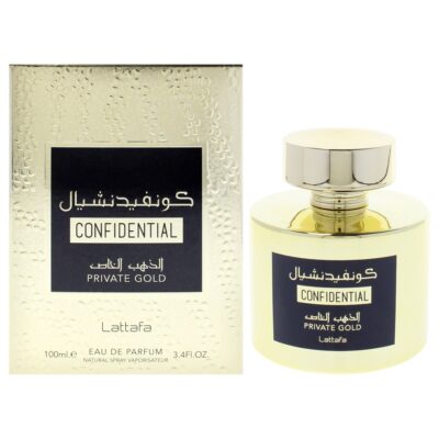 Lattafa Confidential - Private Gold by Lattafa for Unisex 3.4 oz EDP Spray