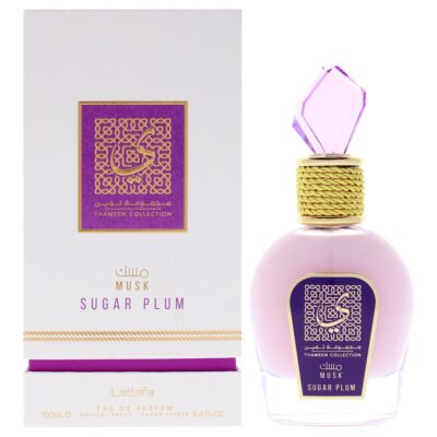 Lattafa Thameen Collection Musk Sugar Plum for Unisex 3.4 oz EDP Spray