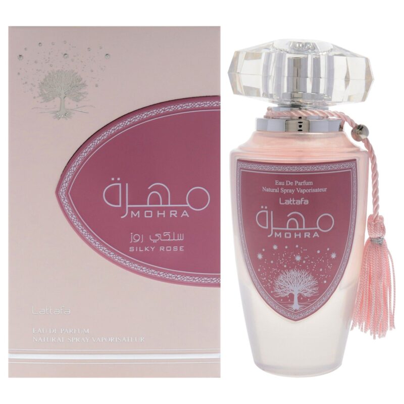 Lattafa Mohra Silky Rose by Lattafa for Women 3.4 oz EDP Spray Eau de Parfum