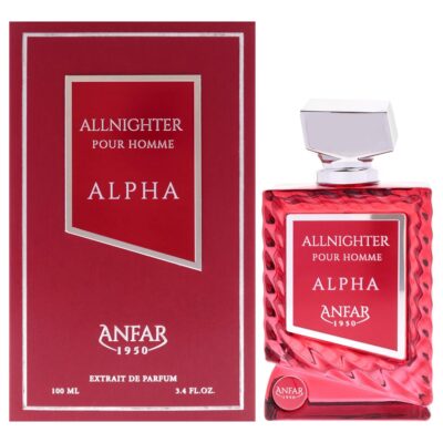 Anfar All Nighter - Alpha by Anfar for Men 3.4 oz Extrait De Parfum Spray