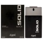 Sapil Solid Black by Sapil for Men - 3.4 oz Eau de Toilette Spray