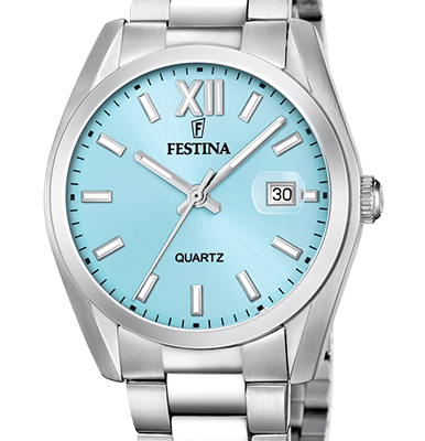 Festina Acero Clasico Stainless Steel Blue Dial Quartz F20707-2 Men's Watch