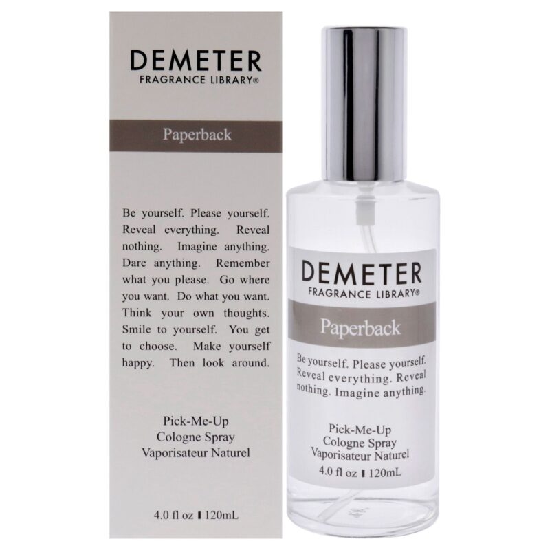 Demeter Paperback for Unisex - 4 oz Cologne Spray