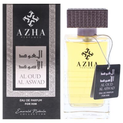 Azha Emerald Nebula Collection - Al Oud Al Aswad for Men 3.3 oz EDP Spray