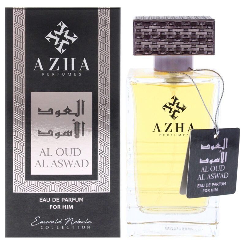 Azha Emerald Nebula Collection - Al Oud Al Aswad for Men 3.3 oz EDP Spray