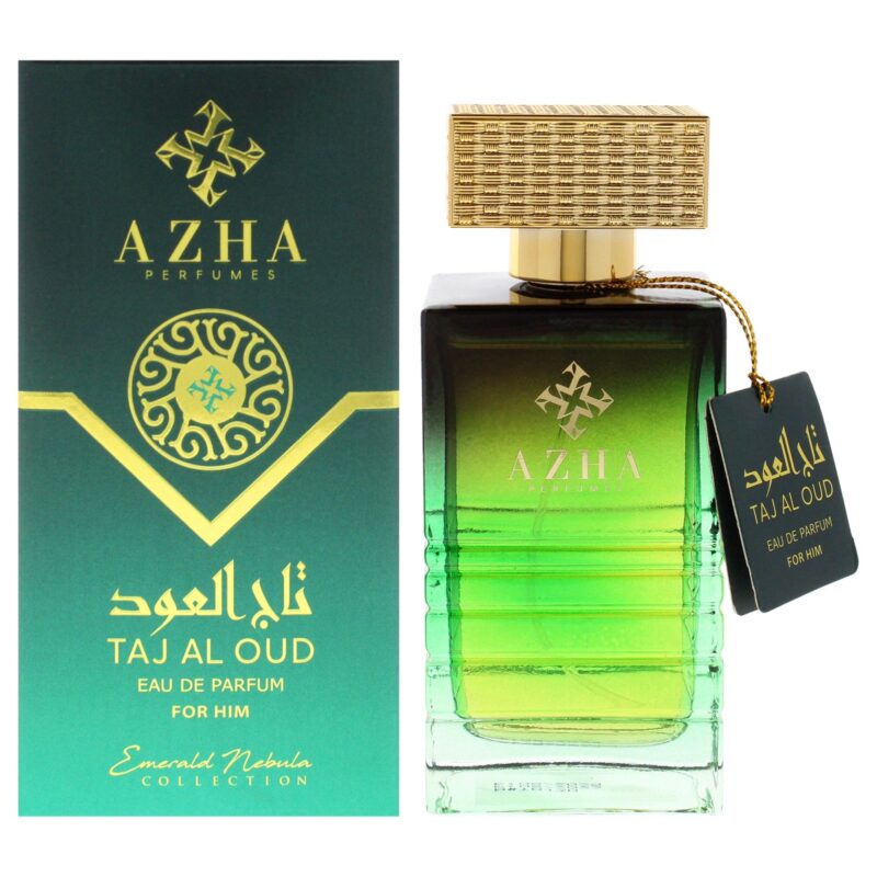 Azha Emerald Nebula Collection Taj Al Oud for Men 3.3 oz EDP Spray