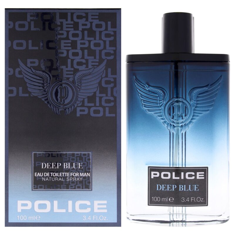 Police Deep Blue by Police for Men - 3.4 oz Eau de Toilette Spray