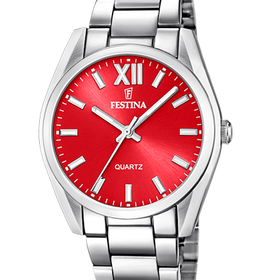 Festina Alegria Stainless Steel Red Dial Quartz F20622-B Women's Watch
