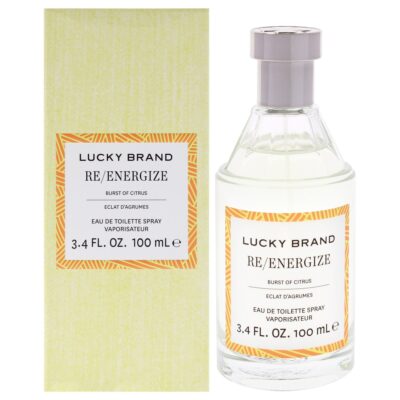 Lucky Brand Re-Energize for Unisex 3.4 oz Eau de Toilette Spray