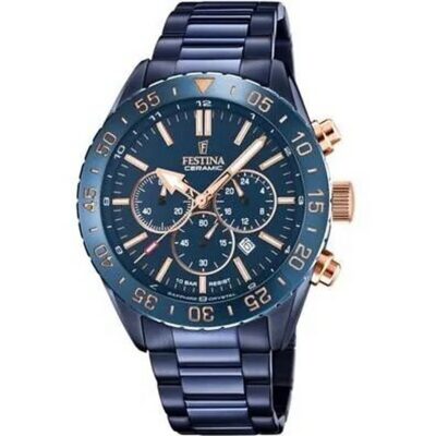 Festina Men's Chronograph 44mm Stainless Steel Watch (F20576_1)