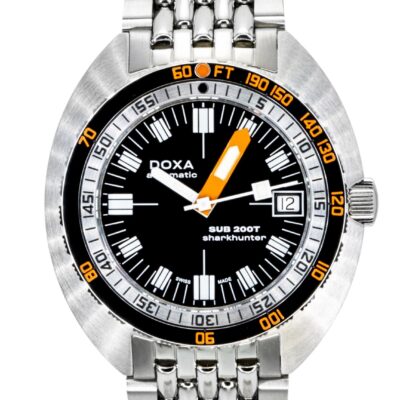 Doxa SUB 200T Sharkhunter Stainless Steel Black Dial Automatic Diver's 804.10.101.10 200M Men's Watch
