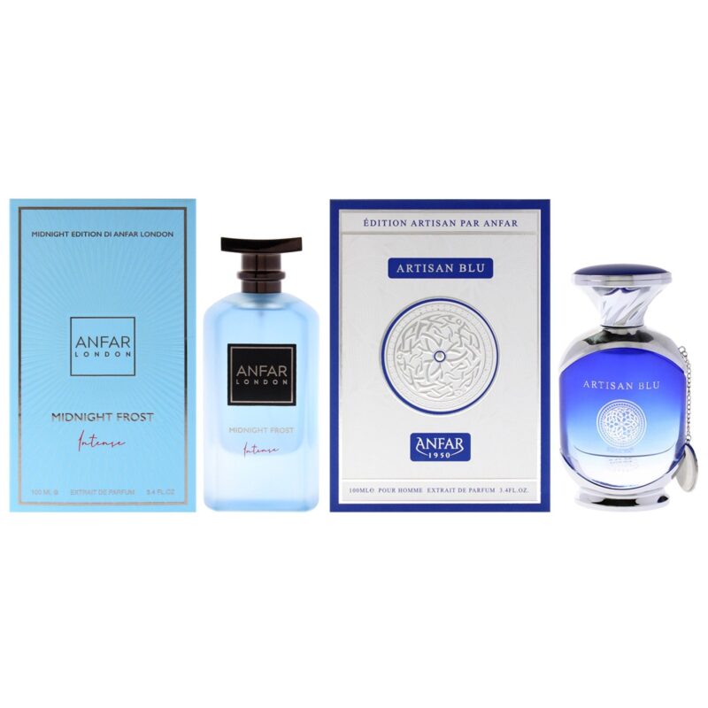 Anfar Kit by Anfar for Unisex 2 Pc 3.4oz Artesan Blue Extrait Midnight Frost Intense