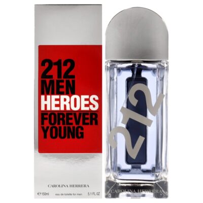 Carolina Herrera 212 Men Heroes Forever Young for Men 5.1 oz Eau de Toilette Spray