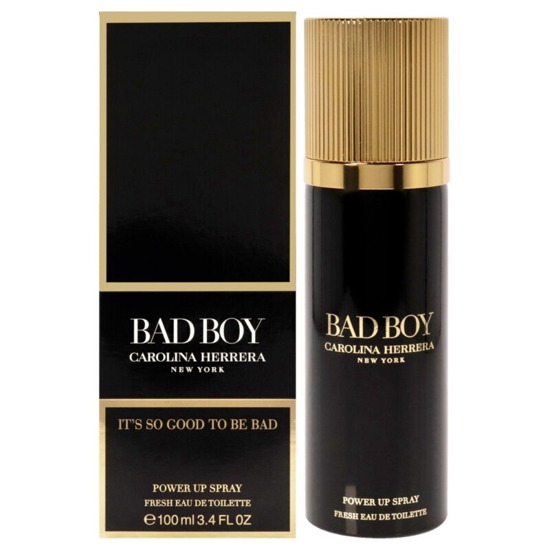 Carolina Herrera Bad Boy Power Up Spray for Men 3.4 oz Eau de Toilette Spray