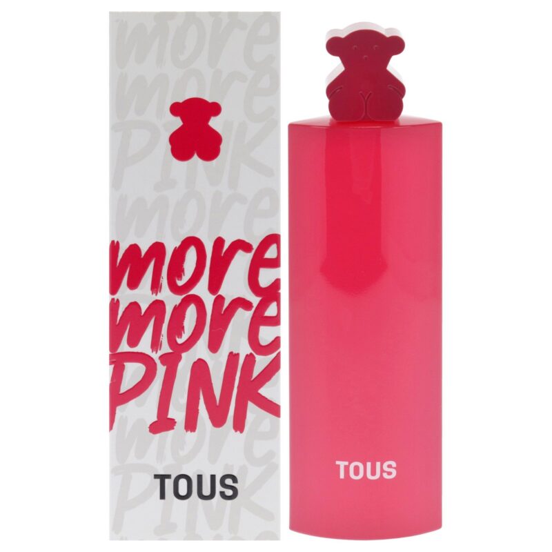 Tous More More Pink by Tous for Women - 3 oz Eau de Toilette Spray