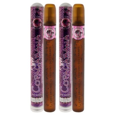 Cuba Brazil Copacabana by Cuba for Women 1.17 oz EDP Spray Pack of 2