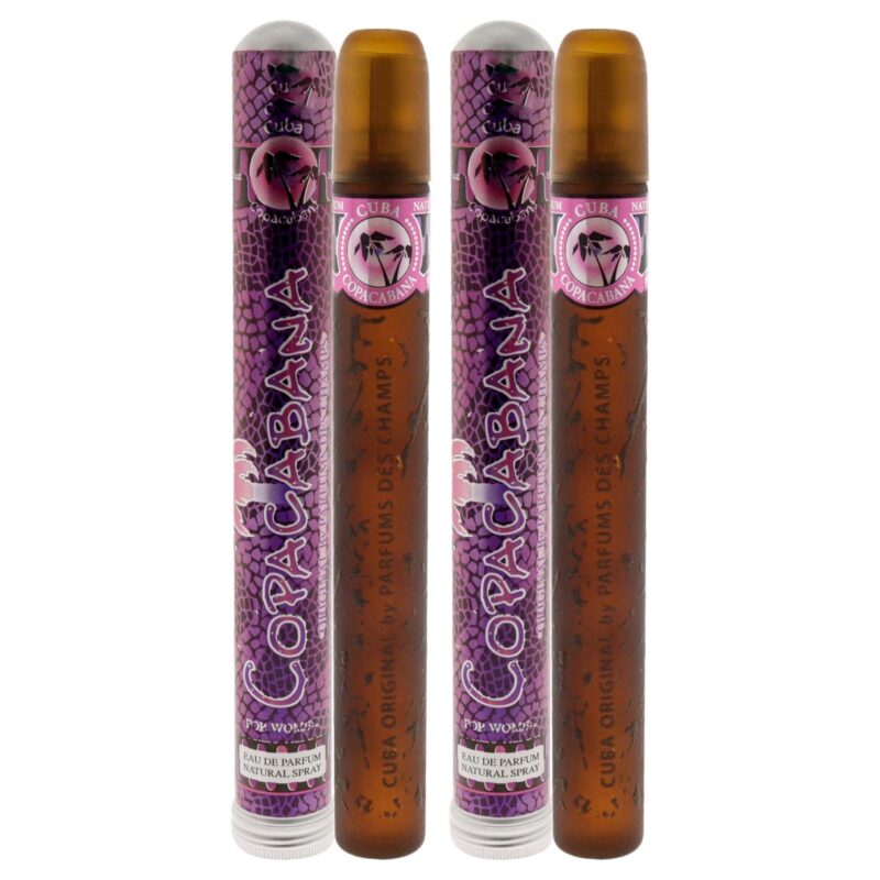 Cuba Brazil Copacabana by Cuba for Women 1.17 oz EDP Spray Pack of 2