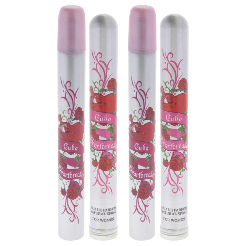Cuba Heartbreaker by Cuba for Women 1.17 oz EDP Spray Pack of 2