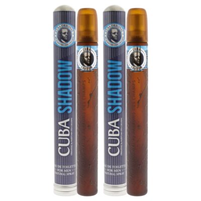 Cuba Shadow by Cuba for Men 1.17 oz Eau de Toilette Spray Pack of 2