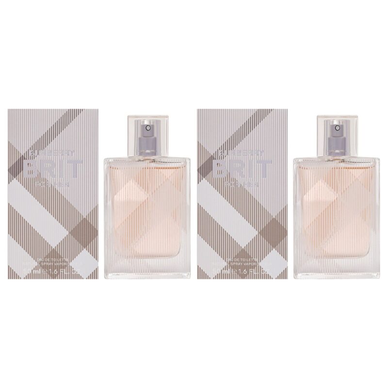 Burberry Brit by Burberry for Women 1.6 oz Eau de Toilette Spray Pack of 2