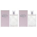 Burberry Brit Sheer by Burberry for Women 3.3 oz EDT Spray Pack of 2