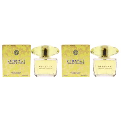 Versace Yellow Diamond by Versace for Women 3 oz EDT Spray Pack of 2