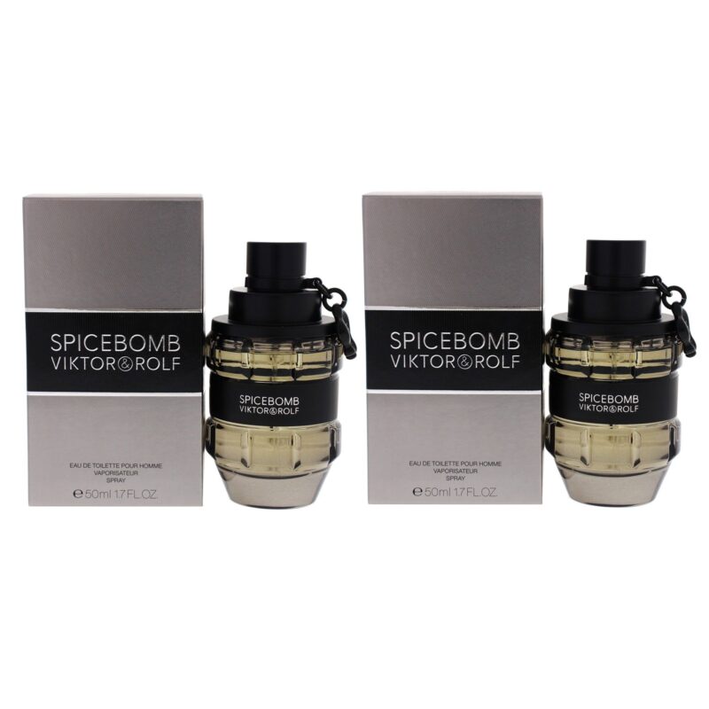 Viktor and Rolf Spicebomb for Men 1.7 oz Eau de Toilette Spray Pack of 2
