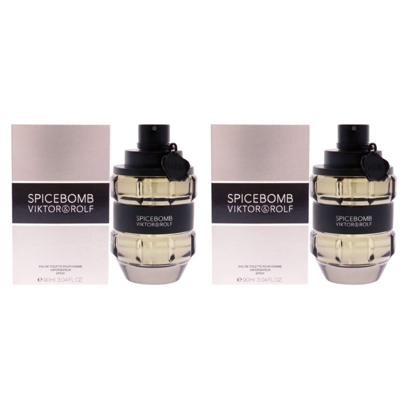 Viktor and Rolf Spicebomb for Men 3.04 oz Eau de Toilette Spray Pack of 2