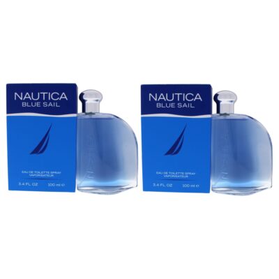 Nautica Blue Sail by Nautica for Men 3.4 oz EDT Spray Pack of 2