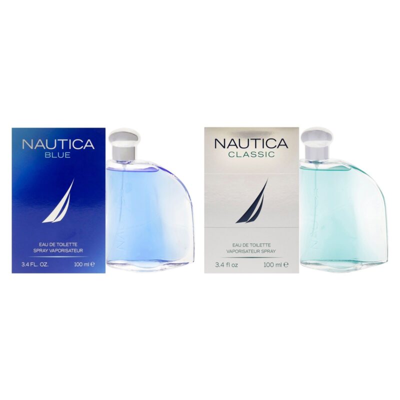 Nautica Classic Blue Kit for Men 2 Pc 3.4oz Eau de Toilette Spray Set