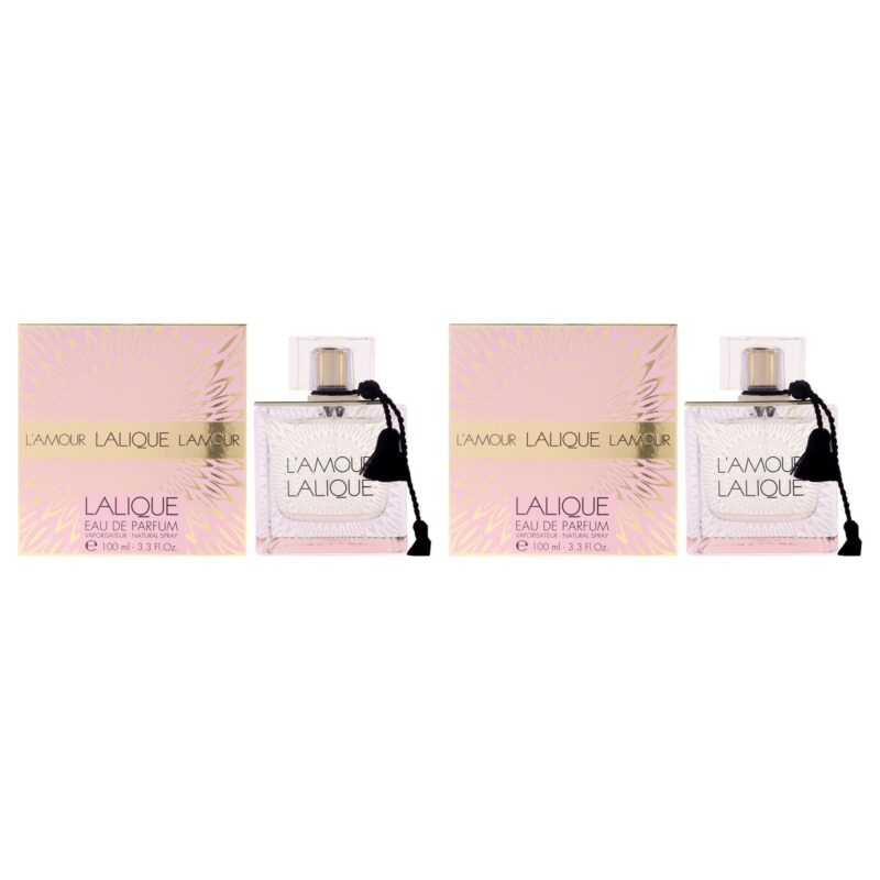 Lalique LAmour by Lalique for Women 3.3 oz EDP Spray Pack of 2