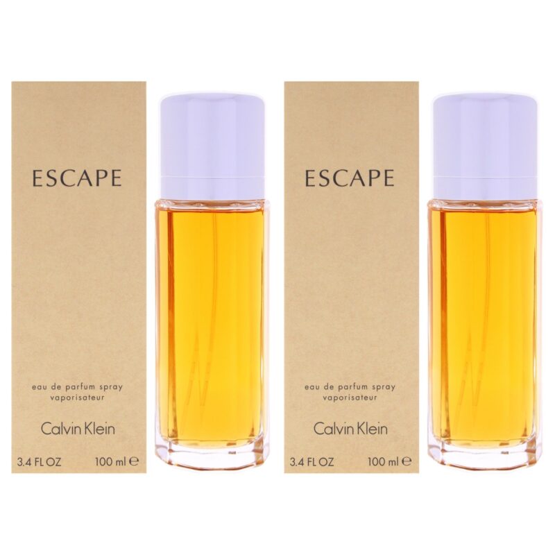 Calvin Klein Escape for Women 3.4 oz EDP Spray Pack of 2 Eau de Parfum