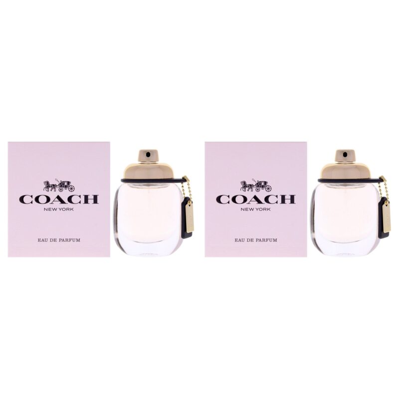 Coach New York by Coach for Women 1 oz EDP Spray Pack of 2 Eau de Parfum