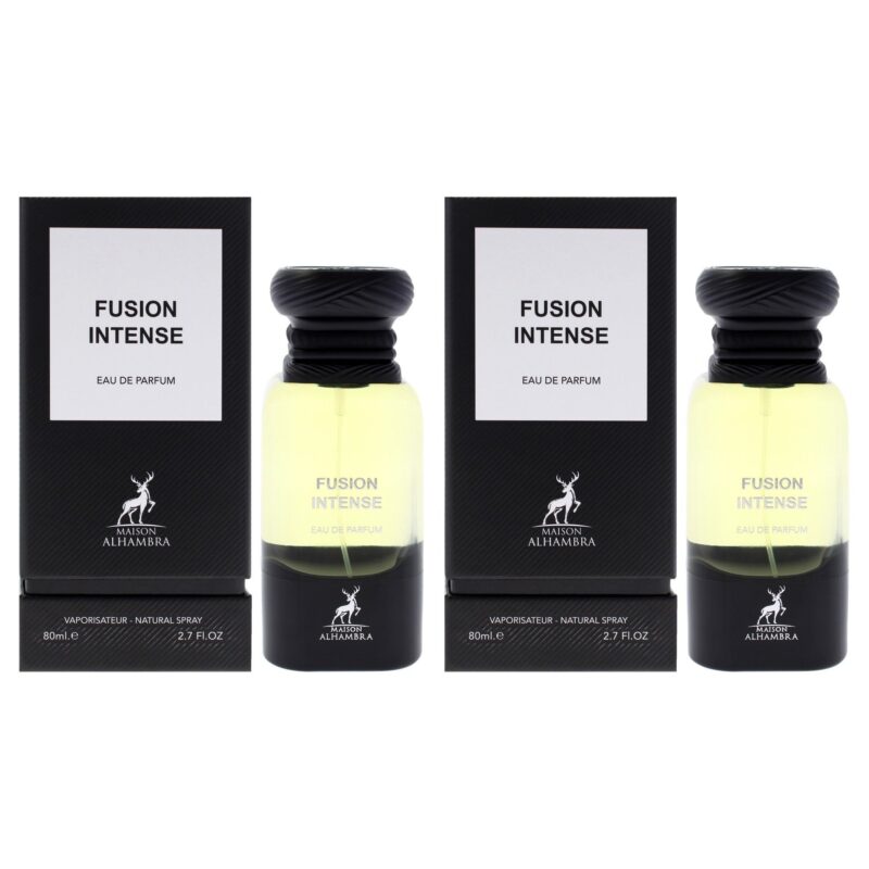 Maison Alhambra Fusion Intense for Men 2.7 oz EDP Spray Pack of 2