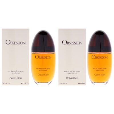 Calvin Klein Obsession for Women 3.4 oz EDP Spray Pack of 2