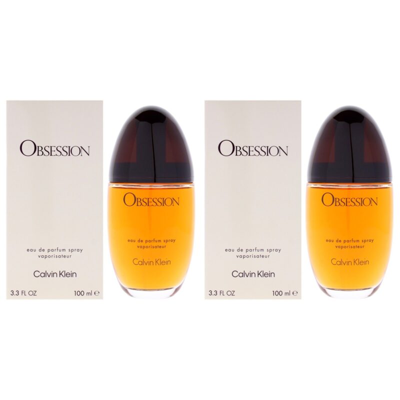Calvin Klein Obsession for Women 3.4 oz EDP Spray Pack of 2