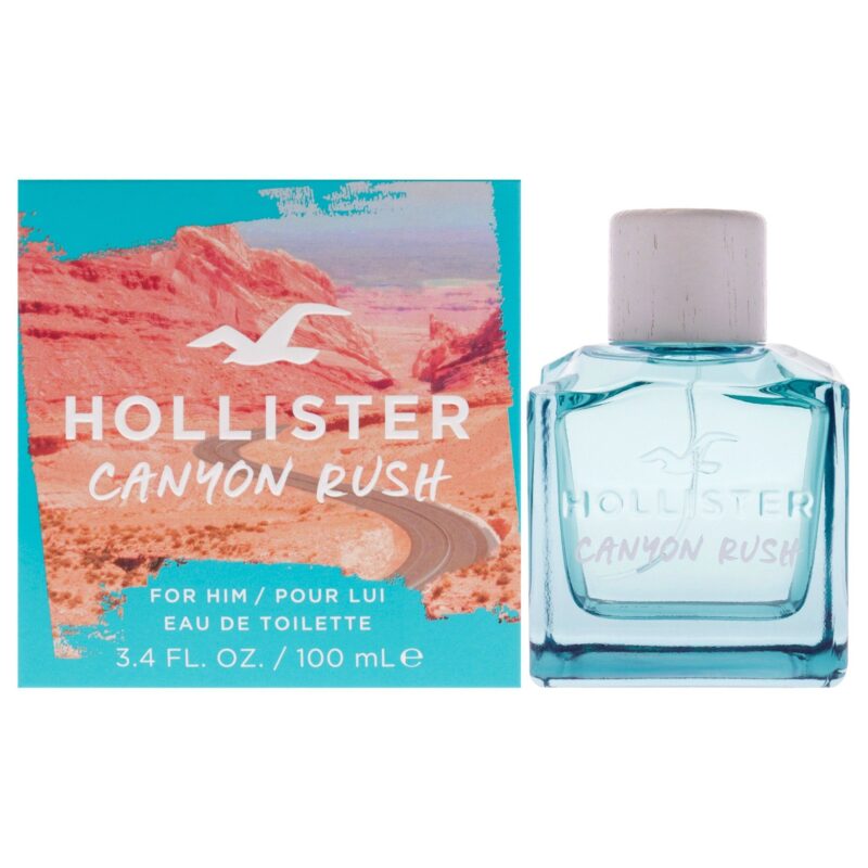 Hollister Canyon Rush by Hollister for Men - 3.4 oz Eau de Toilette Spray