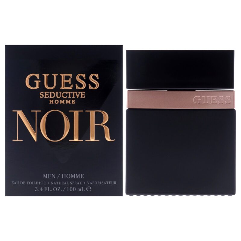 Guess Seductive Homme Noir by Guess for Men 3.4 oz Eau de Toilette Spray
