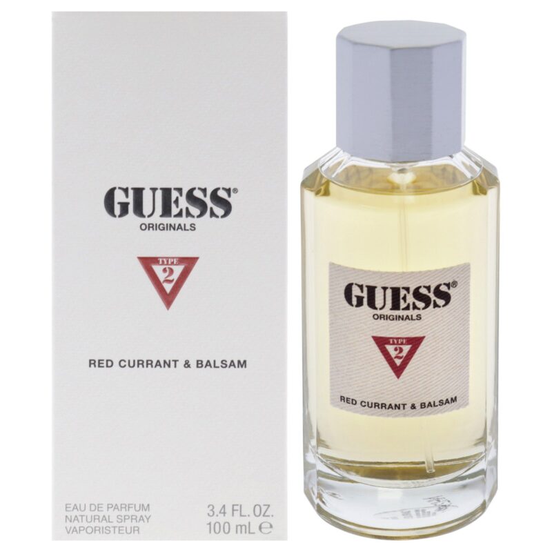 Guess Originals Type 2 Red Currant and Balsam for Unisex 3.4 oz EDP Spray