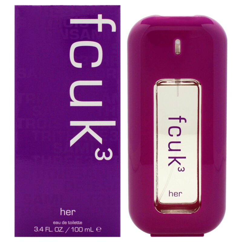 French Connection UK Fcuk 3 for Women 3.4 oz Eau de Toilette Spray