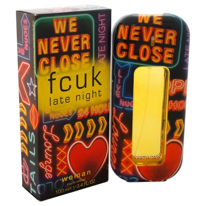 French Connection UK Fcuk Late Night for Women 3.4 oz Eau de Toilette Spray