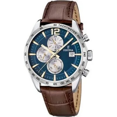 Festina Men's Timeless Chronograph Silver Stainless Steel Watch (F16760_7)
