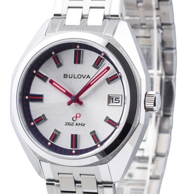 Bulova Classic Jet Star Limited Edition Stainless Steel Silver Dial Quartz 96K112 Men's Watch With Extra Strap Bulova Classic Jet Star Limited Edition Stainless Steel Silver Dial Quartz 96K112 Men's Watch With Extra Strap