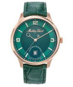 Mathey-Tissot Edmond Auto 3D Leather Strap Green Dial Automatic AC1886PVE Men's Watch
