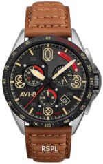 AVI-8 P-51 Mustang Blakeslee Chronograph Bronze Oak Quartz AV-4077-02 Men's Watch