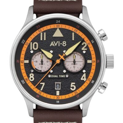AVI-8 Hawker Hurricane Carey Dual Time Imperial War Museums Edition Black Dial Quartz AV-4088-07 Men's Watch