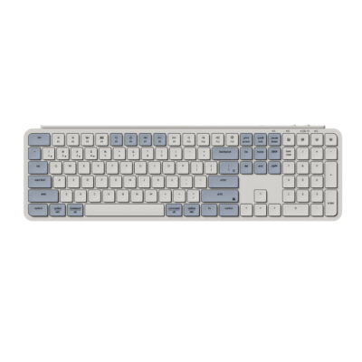 Keychron B6 Pro Ultra-Slim 100% Wireless Keyboard - Retro Blue