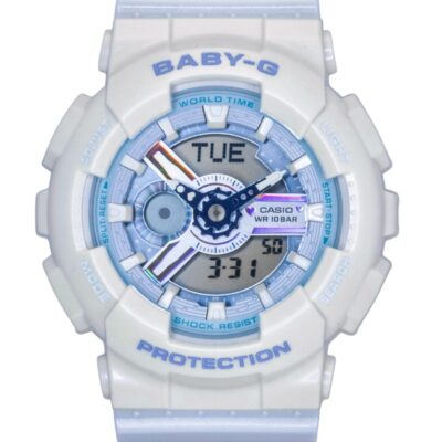 Casio Baby-G Analog Digital Resin Strap Blue Dial Quartz BA-110PD-2A 100M Women's Watch