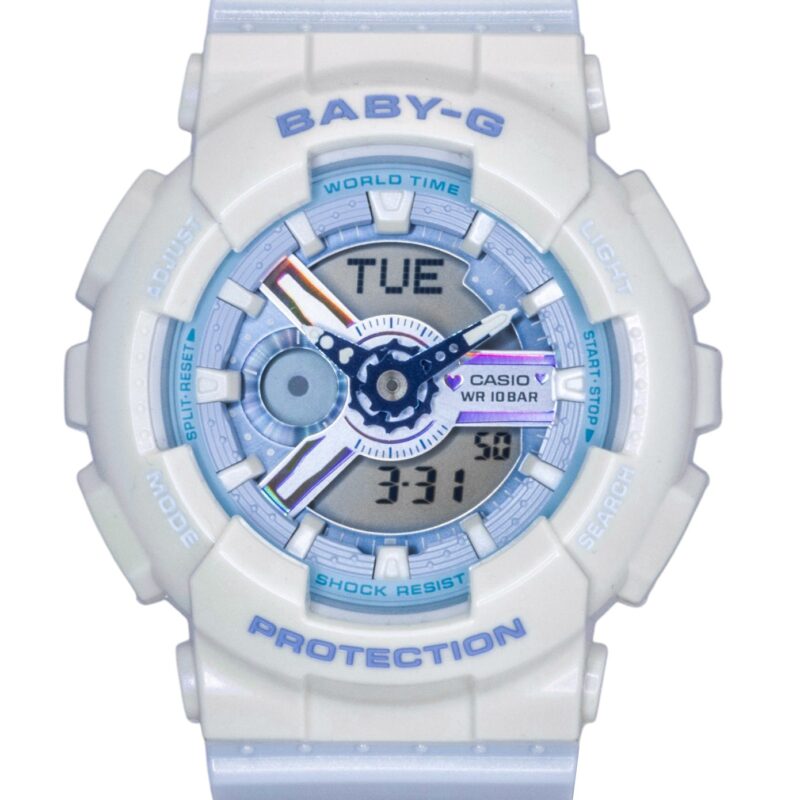 Casio Baby-G Analog Digital Resin Strap Blue Dial Quartz BA-110PD-2A 100M Women's Watch