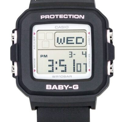 Casio Baby-G Plus Digital Resin Strap Quartz BGD-10KH-1 100M Women's Watch With Silicone Holder